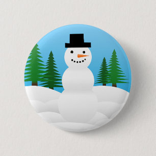 Winter-Schnee-Feiertags-Baum-Party-Schicksals-Feie Button