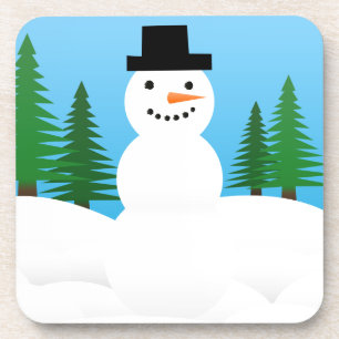 Winter-Schnee-Feiertags-Baum-Party-Schicksals-Feie Untersetzer