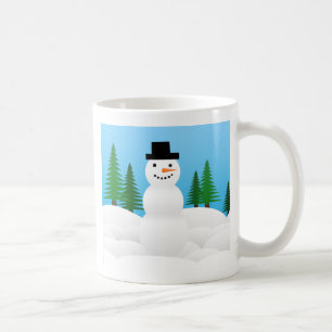 Winter-Schnee-Feiertagsbaum-Party-Schicksalsfeier Kaffeetasse