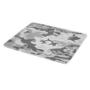 Winter-Schnee-Grau-Tarnmuster, Militär, Armee Schneidebrett