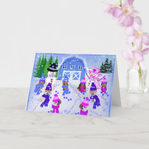 Winter-Schnee-Grußkarte Karte