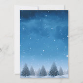 Winter-Schnee-Hochzeit Save The Date (Rückseite)