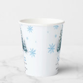 Winter-Schnee in Love-Schneeflocken-Brautparty Pappbecher (Rechts)