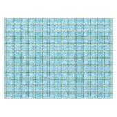 Winter-Schnee-Karo-Tartan-Design Tischdecke (Vorderseite (Horizontal))