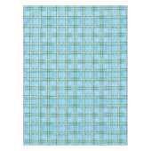 Winter-Schnee-Karo-Tartan-Design Tischdecke (Vorderseite)