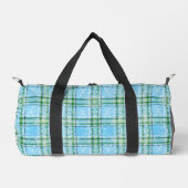 Winter-Schnee-Karomuster Duffle Bag (Vorderseite)