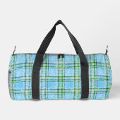 Winter-Schnee-Karomuster Duffle Bag (Rückseite)