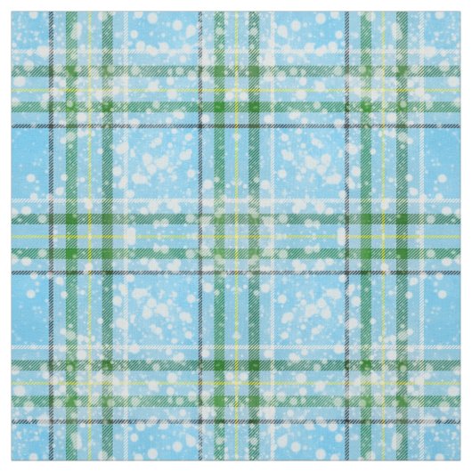 Winter-Schnee-Karotartan-Design Stoff (Muster)