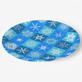 Winter-Schnee-Küchen-Papierteller Pappteller (Schrägansicht)