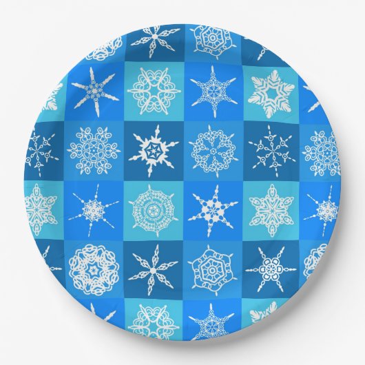 Winter-Schnee-Küchen-Papierteller Pappteller (Vorderseite)