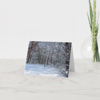 Winter-Schnee Notecard Karte