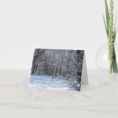 Winter-Schnee Notecard Karte (Vorderseite)