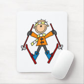 Winter-Schnee-Ski Mousepad (Mit Mouse)