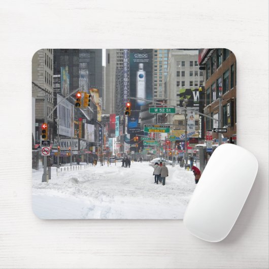 Winter-Schnee-Sturm New York City 12/26/10 Mousepad (Mit Mouse)