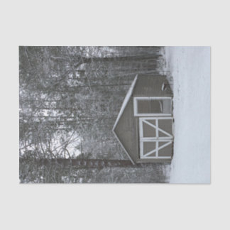 Winter-Schnee-Szene Seidenpapier