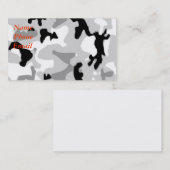 Winter/Schnee-Tarnung Visitenkarte (Vorne/Hinten)