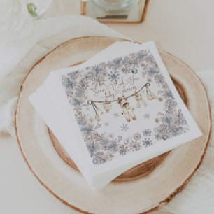 Winter-Schnee-Viel-Spaß-Baby-Party Serviette