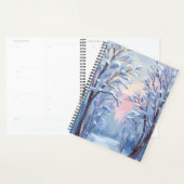 Winter-Schnee-Wald-Aquarell-Wald-Malerei Planer (Anzeige)