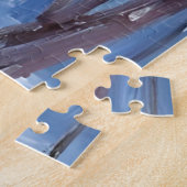 Winter-Schnee-Wald-Aquarell-Wald-Malerei Puzzle (Seite)