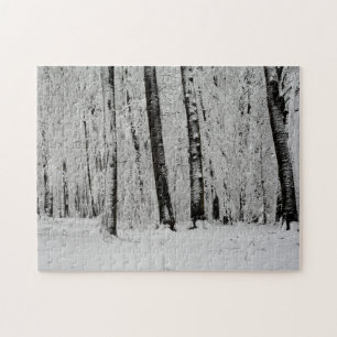 Winter-Schneebäume - - Puzzle
