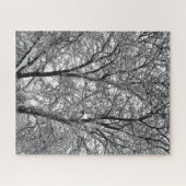 Winter-Schneebaumzweig-Fotografie Puzzle (Horizontal)