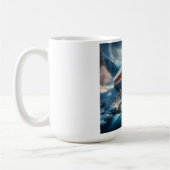 Winter, schneebedeckte Brücke und Fluss Kaffeetasse (Links)