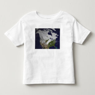 Winter-Schneedecke in der Nordhalbkugel Kleinkind T-shirt