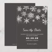 Winter Schneee | Termin vormerken Save The Date (Vorne/Hinten)