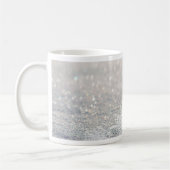Winter-Schneeflocke Bokeh Bling Kaffeetasse (Links)
