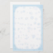 Winter-Schneeflocke-Briefpapier Briefpapier (Vorne/Hinten)