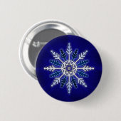 Winter-Schneeflocke Button (Vorne & Hinten)