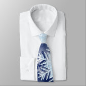 Winter-Schneeflocke-eisiges Blau Krawatte (Gebunden)