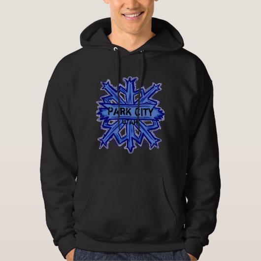 Winter-Schneeflocke Hoodie Park City Utah (Vorderseite)