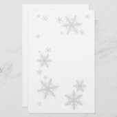Winter-Schneeflockebriefpapier Briefpapier (Vorne/Hinten)
