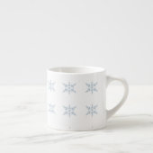 Winter-Schneeflocken Espressotasse (Rechts)