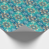 Winter-Schneeflocken Geschenkpapier (Ecke)