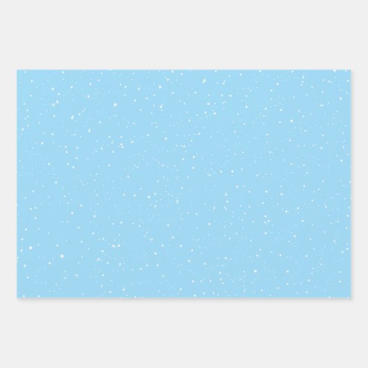 Winter-Schneeflocken in Rosa, Blau und Braun Geschenkpapier Set (Vorderseite 2)