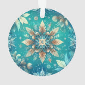 Winter-Schneeflocken Ornament (Rückseite)