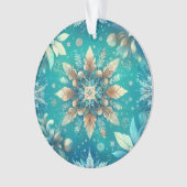 Winter-Schneeflocken Ornament (Vorderseite)
