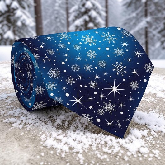 Winter-Schneeflocken-Schlips Krawatte
