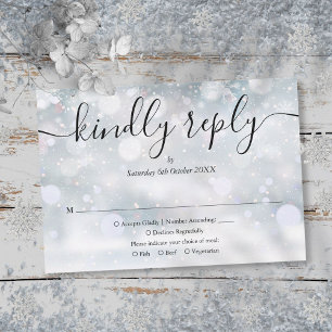 Winter-Schneeflocken-Schrift Artige Antwort