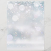 Winter-Schneeflocken-Skript Hochzeitsplan Zeitachs (Rückseite)