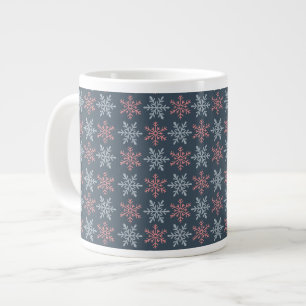 Winter-Schneeflocken-Spezialtasse Jumbo-Tasse