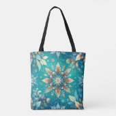 Winter-Schneeflocken Tasche (Rückseite)