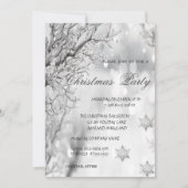 Winter, Schneeflocken Weihnachtsfest im Unternehme Einladung (Vorderseite)