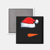 Winter-Schneemann-Gesichtskostüm Weihnachts-Schnee Magnet (Vorderseite/Rückseite)