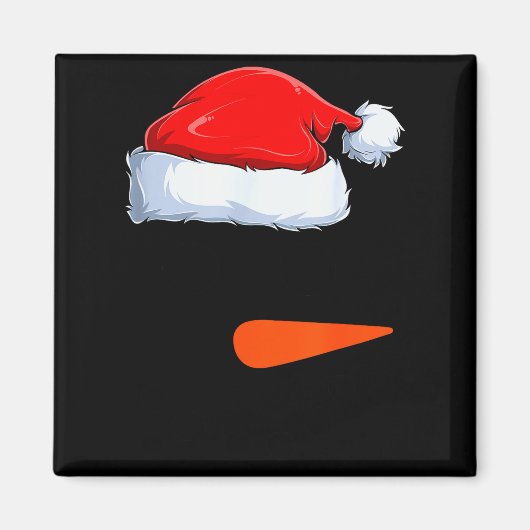 Winter-Schneemann-Gesichtskostüm Weihnachts-Schnee Magnet (Vorne)