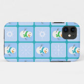 Winter Schneemann und Schneeflocken Case-Mate iPhone Hülle (Rückseite (Horizontal))