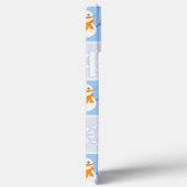 Winter Schneemann und Schneeflocken Case-Mate iPhone Hülle (Rückseite / Rechts)