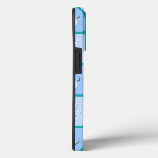 Winter Schneemann und Schneeflocken Case-Mate iPhone Hülle (Rückseite / Rechts)